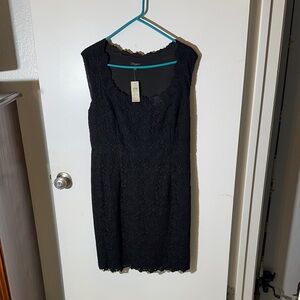 Ann Taylor Black Lace Mini Dress